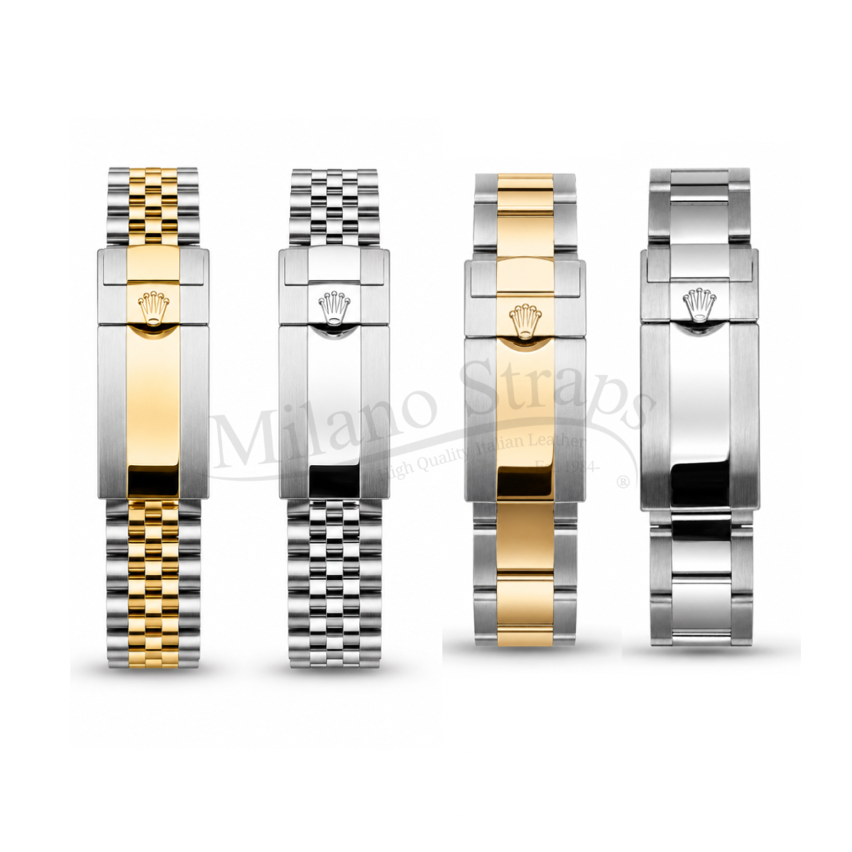 Modern Rolex Buckle Clasp Steel Spring Bar For Jubilee and Oyster Bracelets - Pair