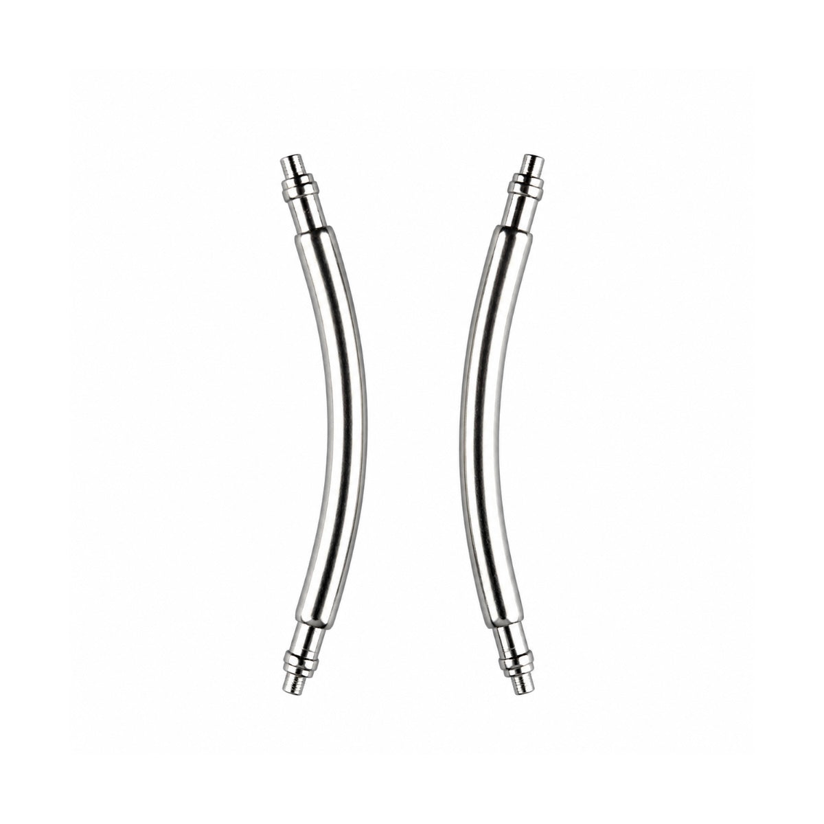 Universal Swiss Curved Double Stair Spring Bars 1.8mm Thick 316L Stainless Steel Watch Pins 18mm to 24mm