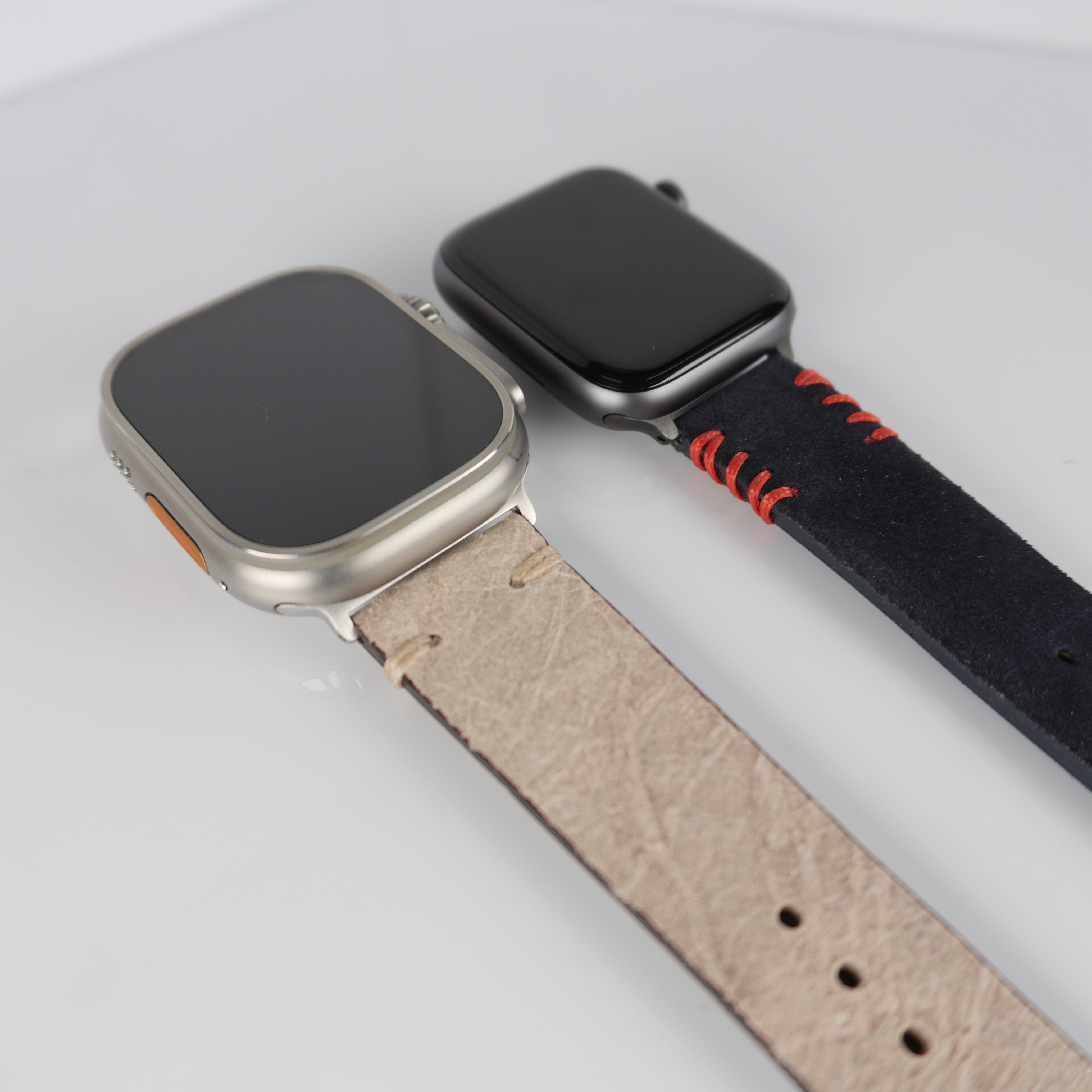 Apple Watch strap adapter stainless steel connector for leather bands