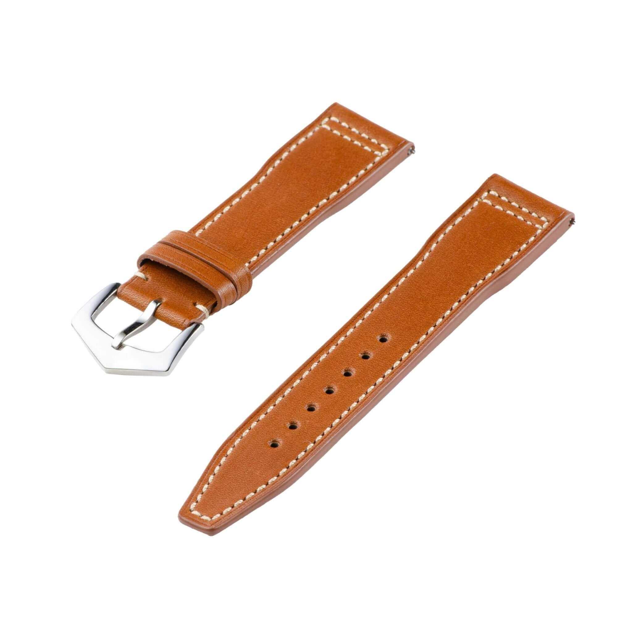 Best Brown Novonappa IWC Pilot Style - watch Band- Milano Straps