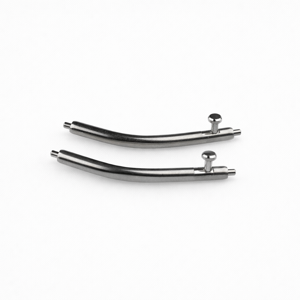 Curved quick release spring bars crafted from 316 stainless steel for secure and convenient strap installation with enhanced durability and corrosion resistance