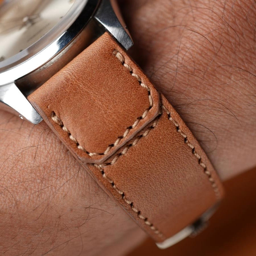 Best Cognac Grand Cavalier Cuir Watch Strap