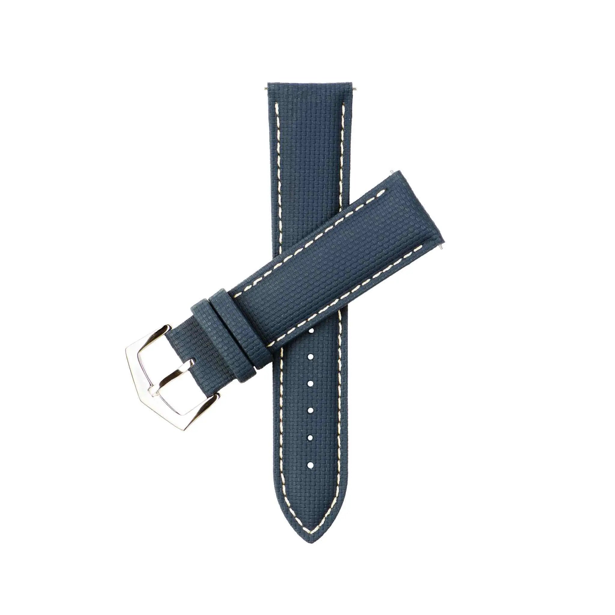 Handmade Italian leather watch strap by Milano Straps for luxury timepieces.