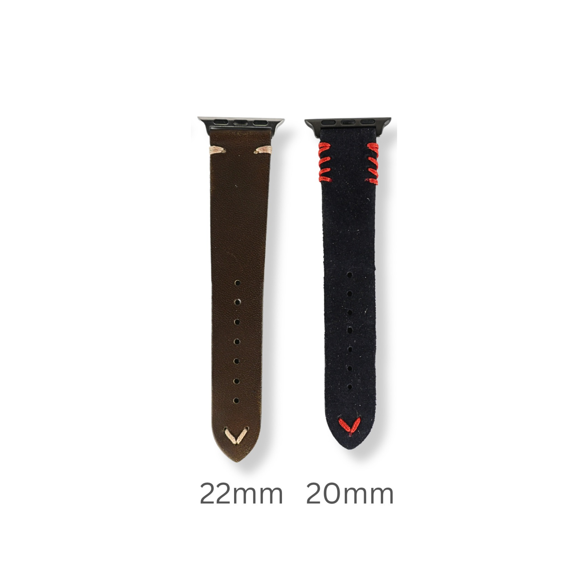 Apple Watch Band Dual Layer KFM Black Leather