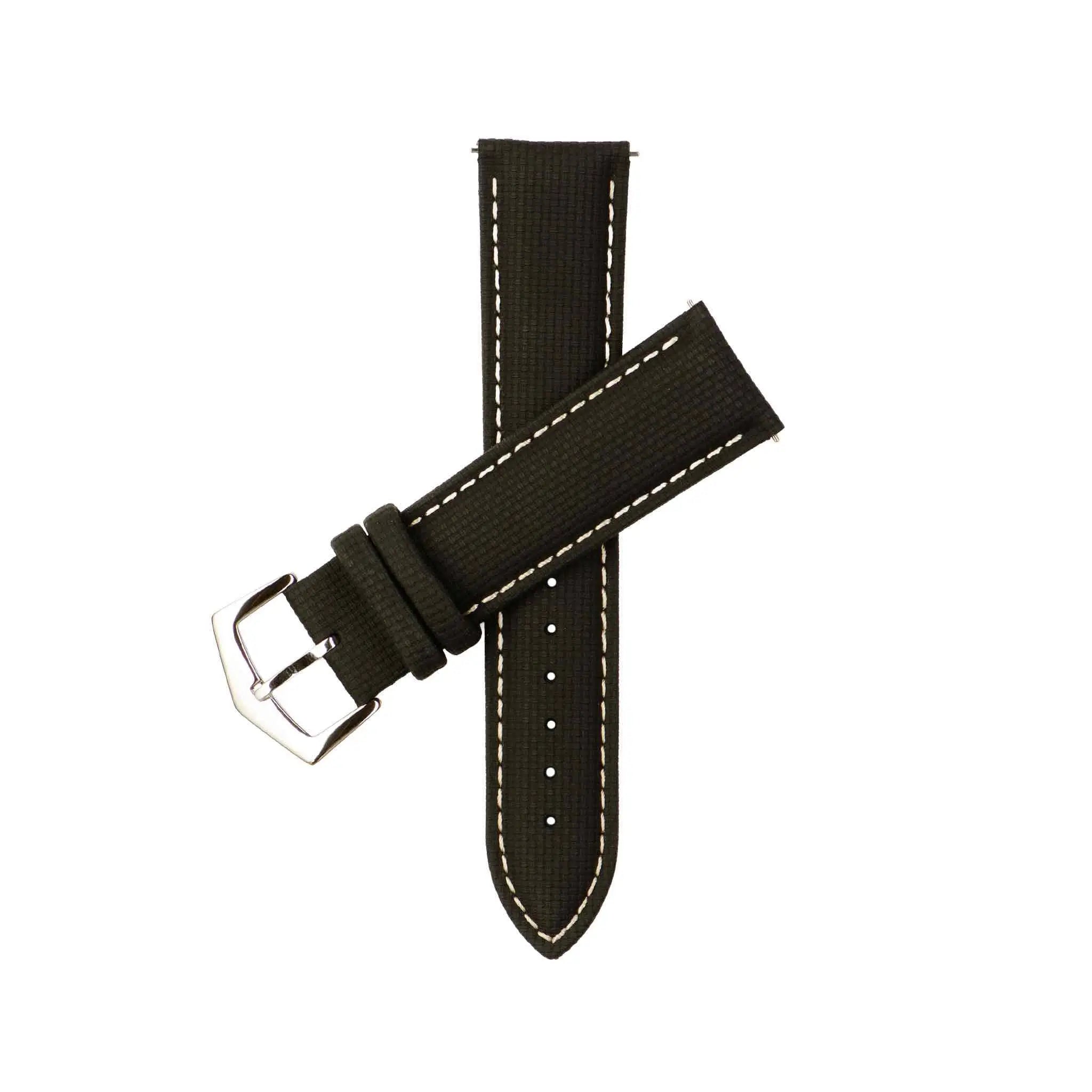 Italian made crocodile leather watch band by Milano Straps.