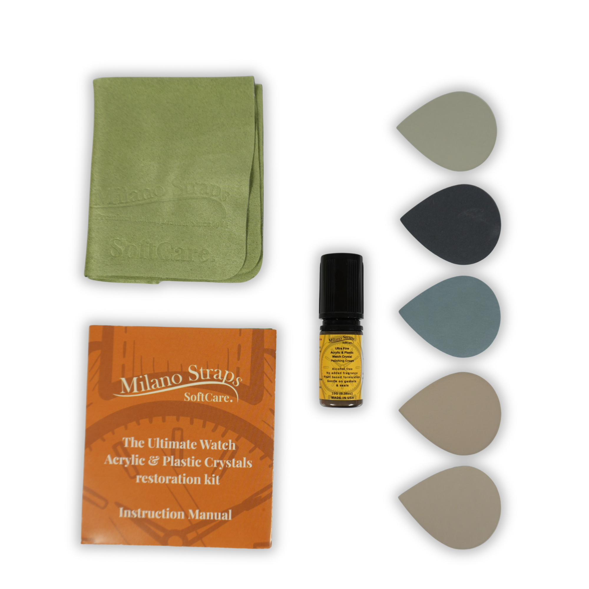 The Ultimate Watch Acrylic and Plastic Crystal Restoring Kit by Milano Straps