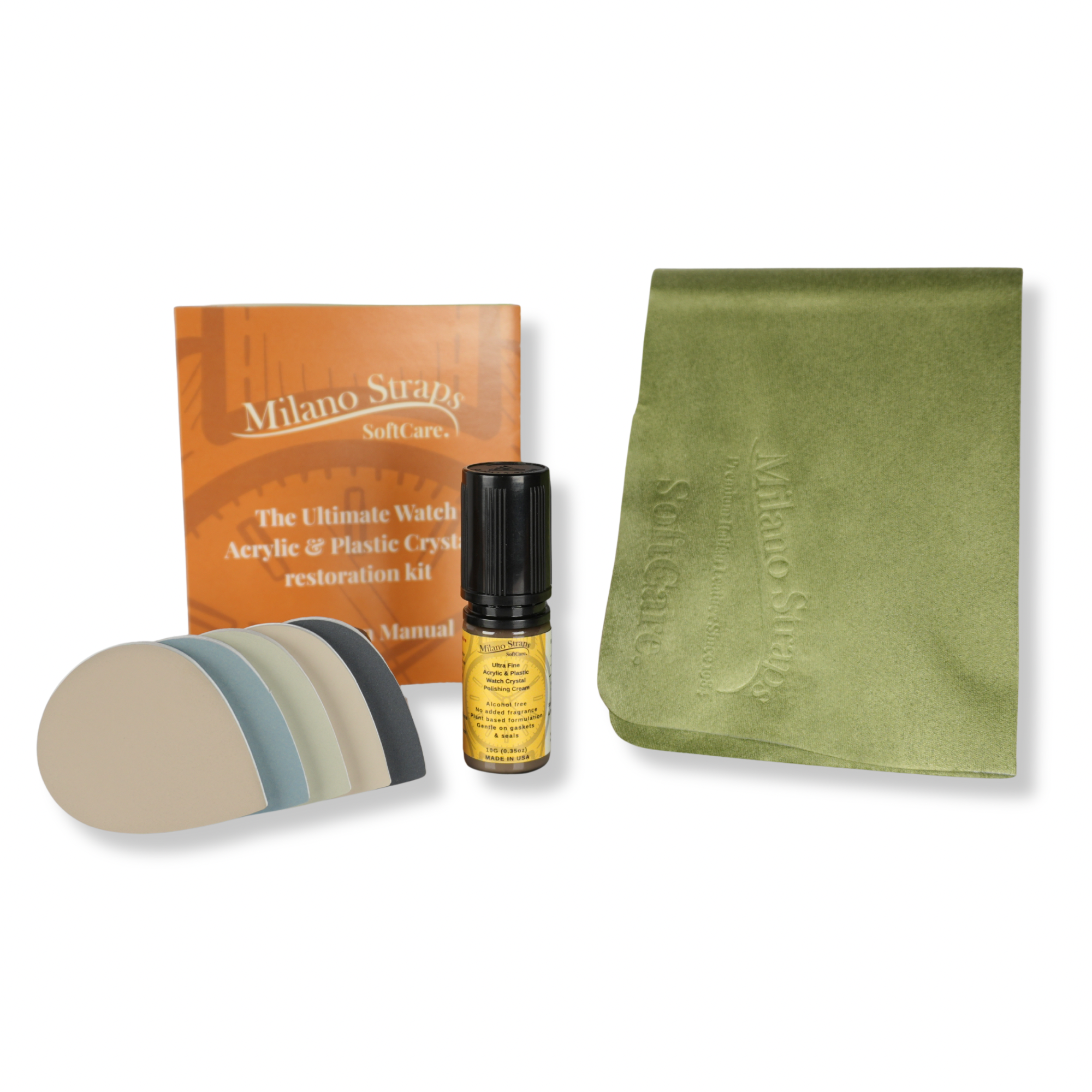 The Ultimate Watch Acrylic and Plastic Crystal Restoring Kit by Milano Straps