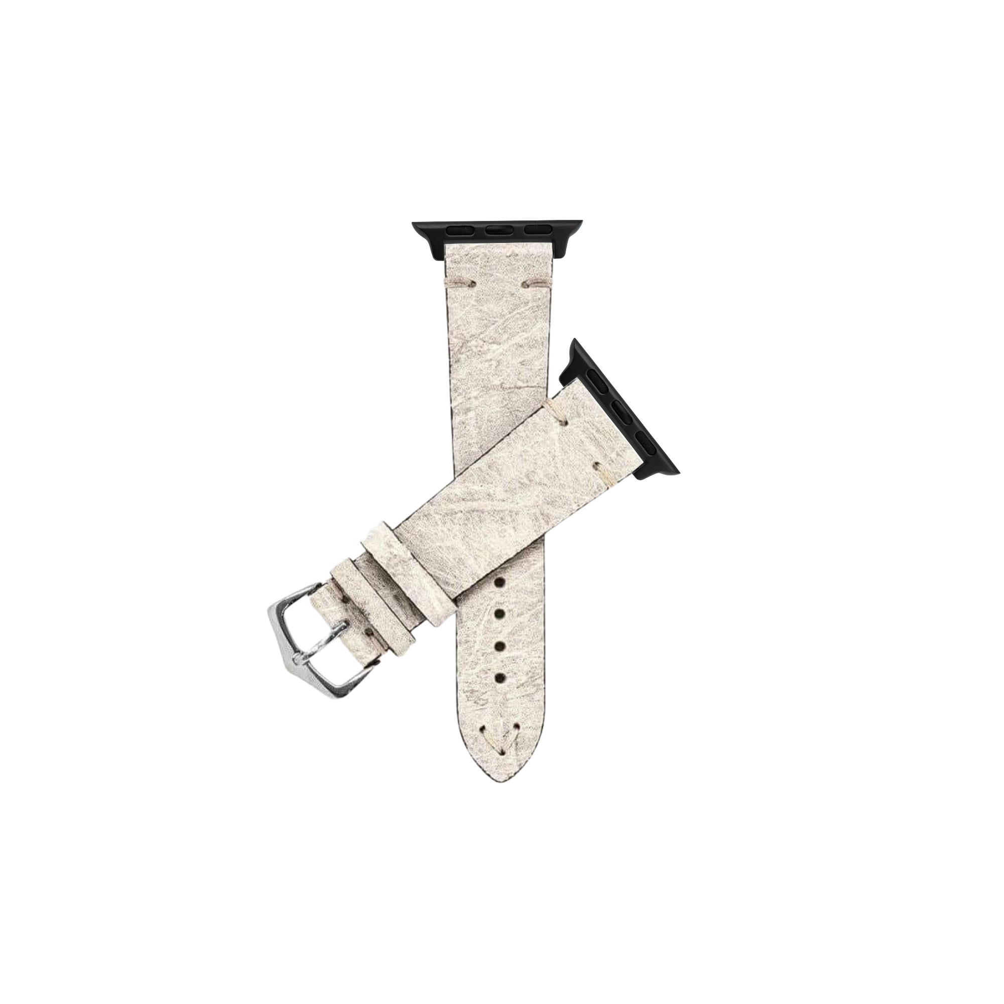Apple Watch Leather Strap Vintage White Bone