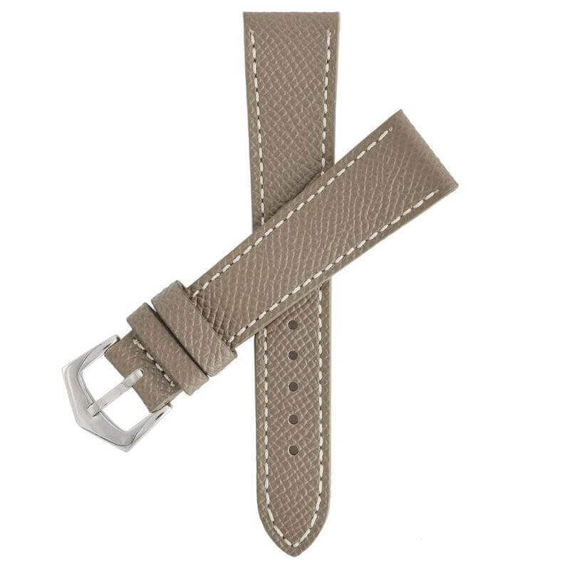 Apple Watch Leather Band ™ Hammered Toupe Ecru Stitches - Apple Watch Leather Straps- Milano Straps