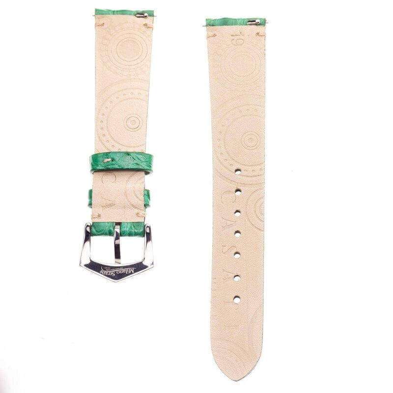 Apple Watch Leather Band ™ Millennium Green Millennium Alligator Minimal Stitches Watch Strap - Apple Watch Alligator Bands- Milano Straps