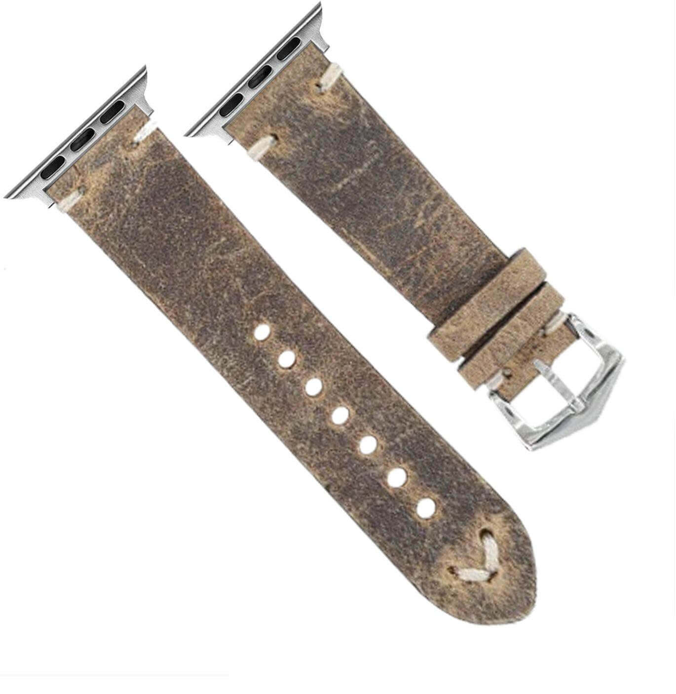 Apple Watch Leather Band ™ Mohawk Leather Vintage - Apple Watch Leather Straps- Milano Straps