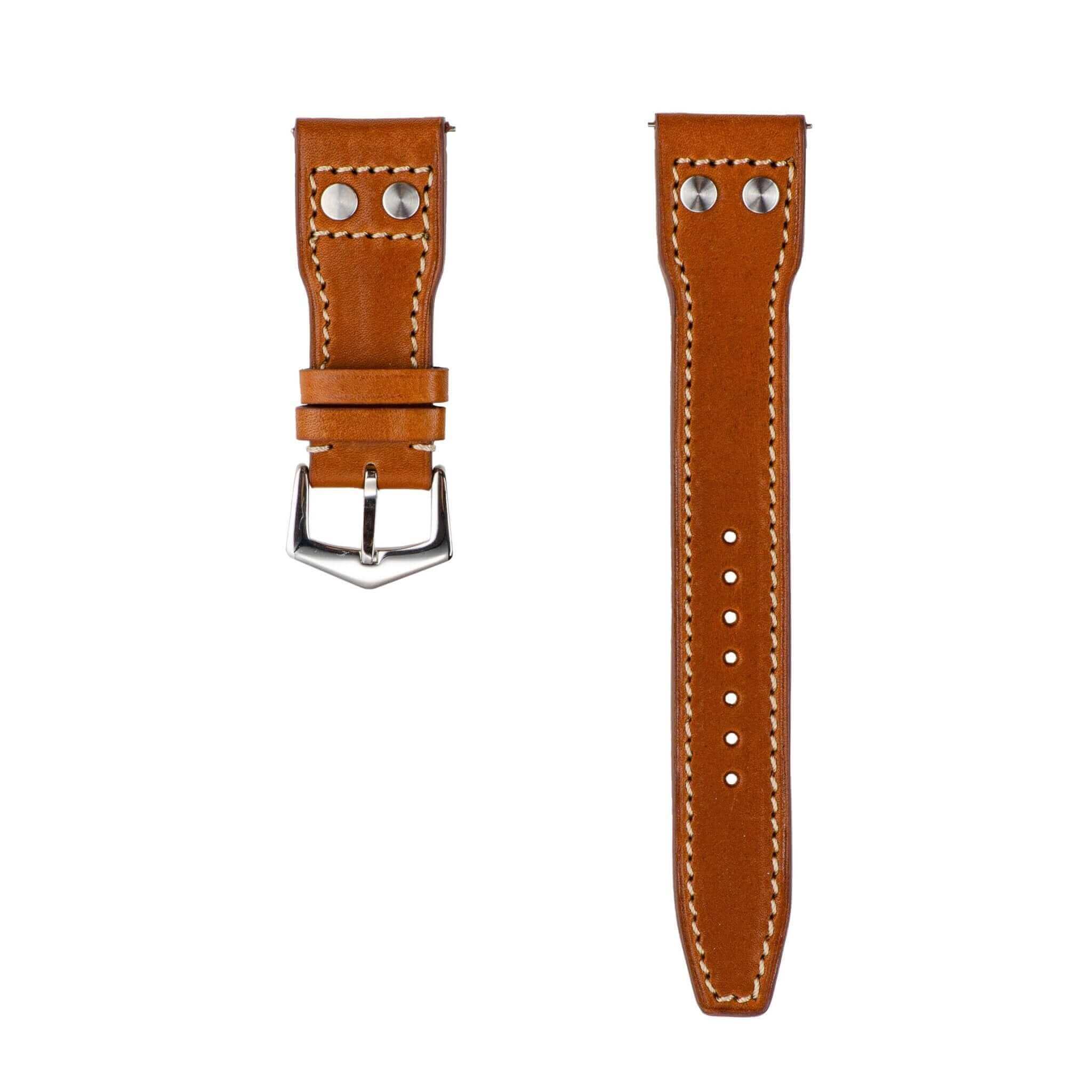Brown Novonappa IWC Pilot Style - Military Watch Strap- Milano Straps