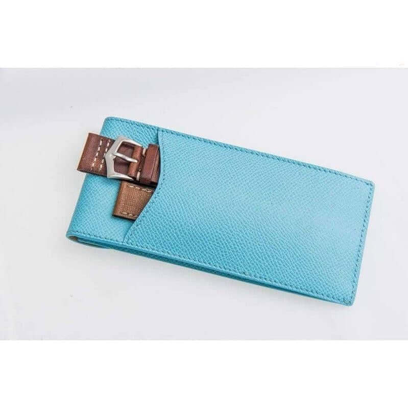 Casati Milano Light Blue Epsom Leather Pochette - Pochette- Milano Straps