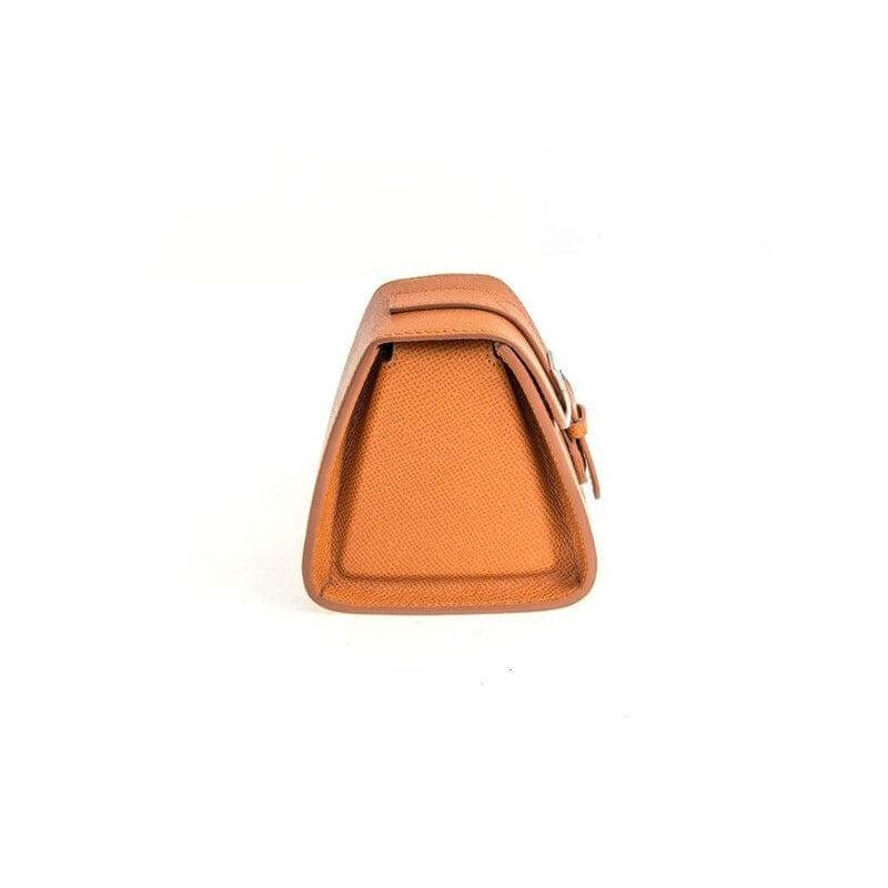 Casati Milano Travel Case Triangular Epsom Leather Brown - Travel Case- Milano Straps