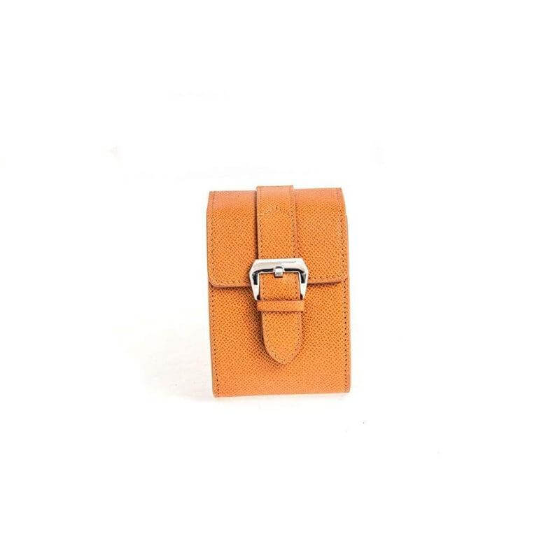 Casati Milano Travel Case Triangular Epsom Leather Brown - Travel Case- Milano Straps