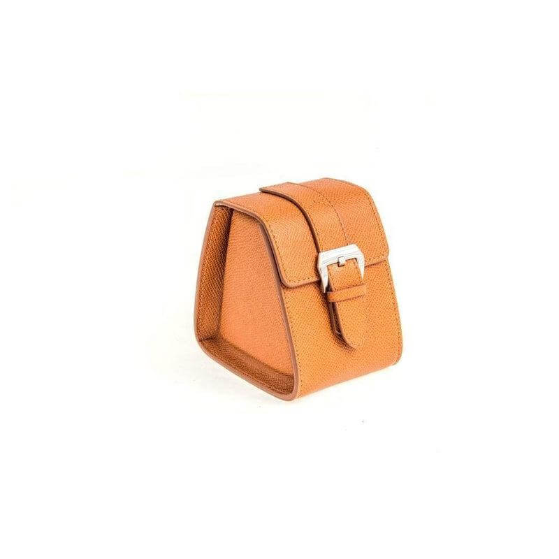 Casati Milano Travel Case Triangular Epsom Leather Brown - Travel Case- Milano Straps