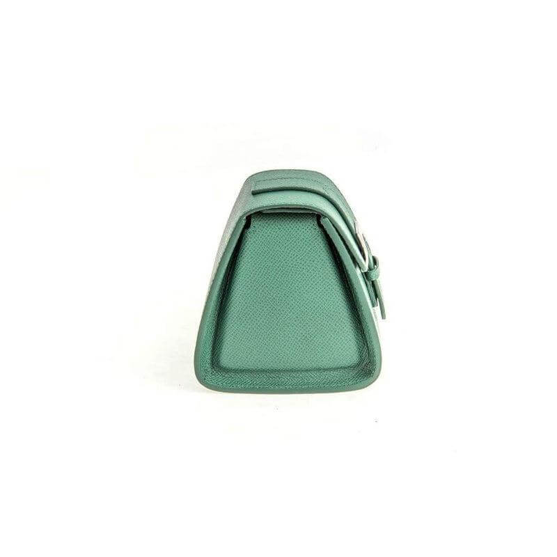 Casati Milano Travel Case Triangular Epsom Leather Green - Travel Case- Milano Straps