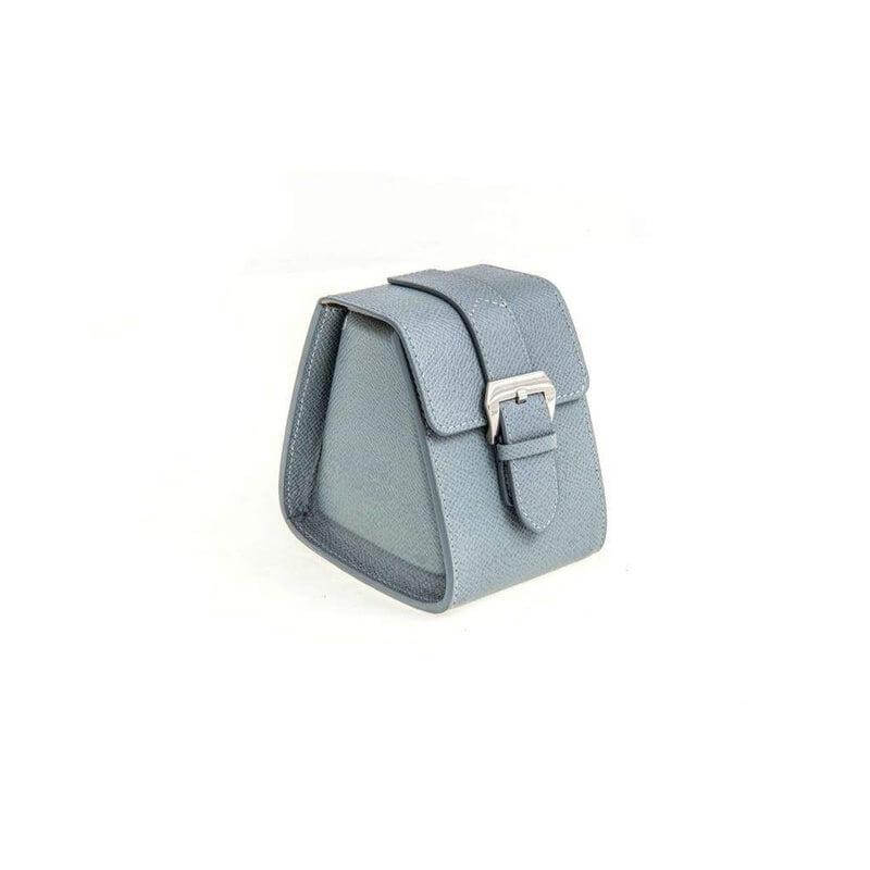 Casati Milano Travel Case Triangular Epsom Leather Grey - Travel Case- Milano Straps
