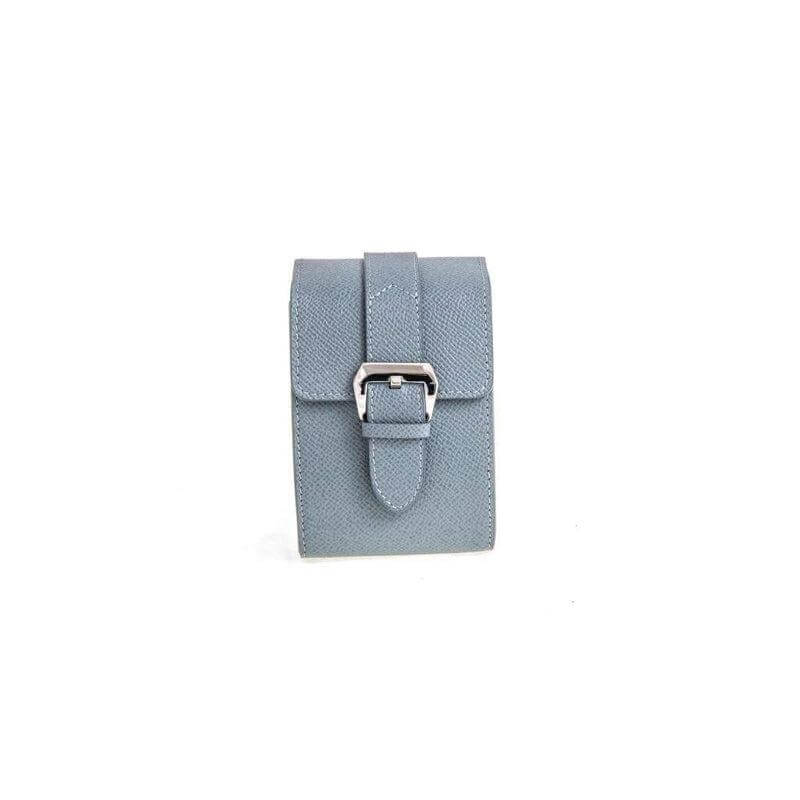 Casati Milano Travel Case Triangular Epsom Leather Grey - Travel Case- Milano Straps