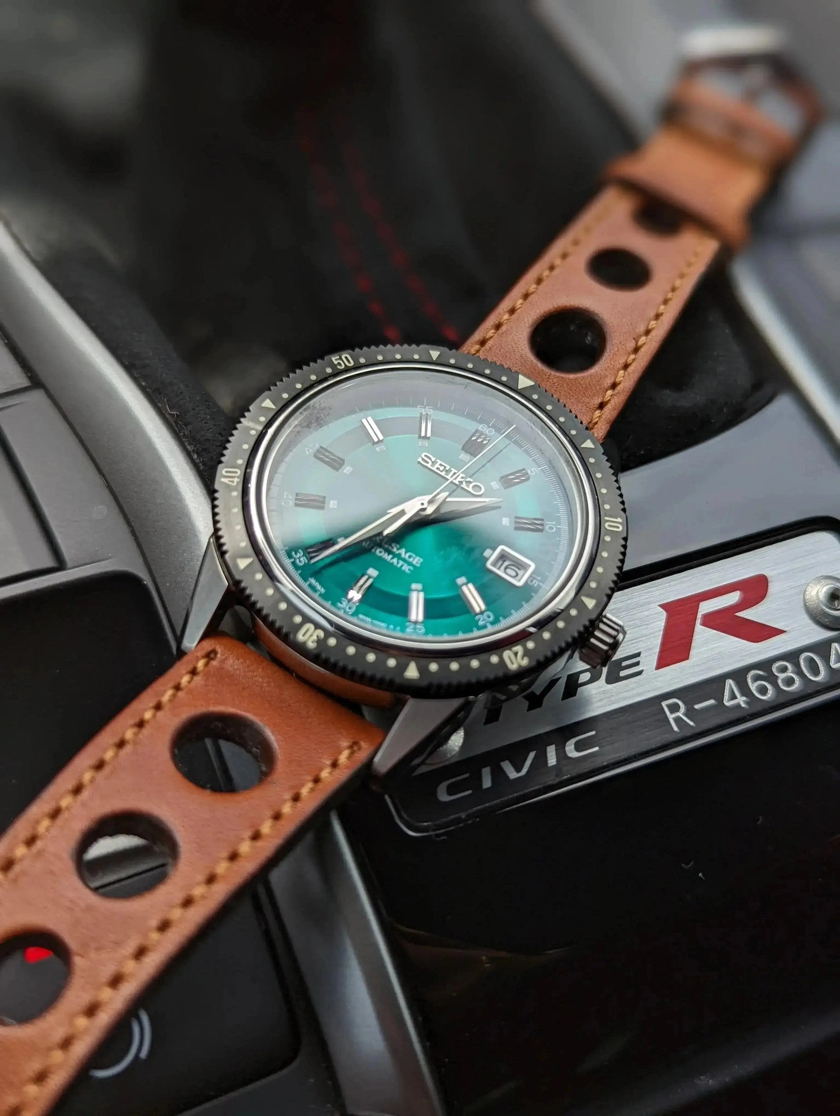 Cognac "Rally" Leather Watch Strap - Leather strap- Milano Straps