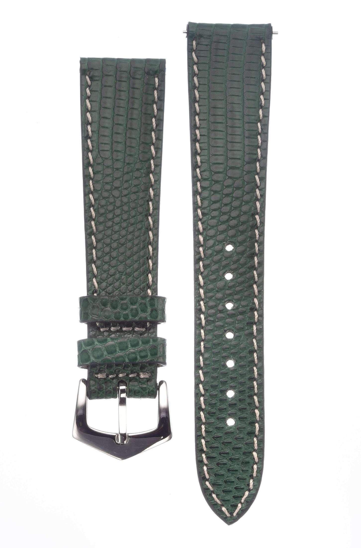 Green Lizard Watch Strap - Leather strap- Milano Straps
