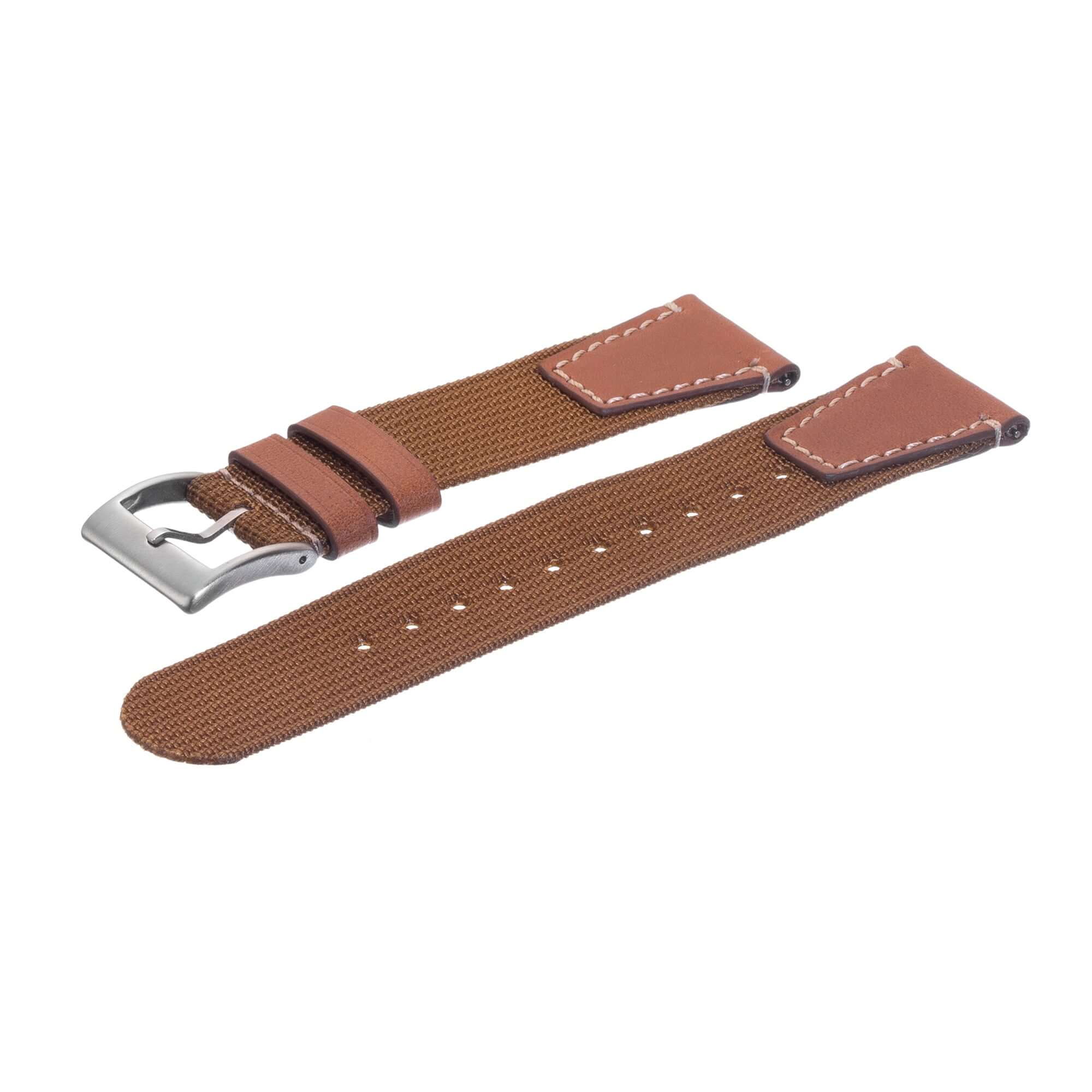 Eco-Friendly Military Kaki Two Piece Strap - Military Watch Strap- Milano Straps