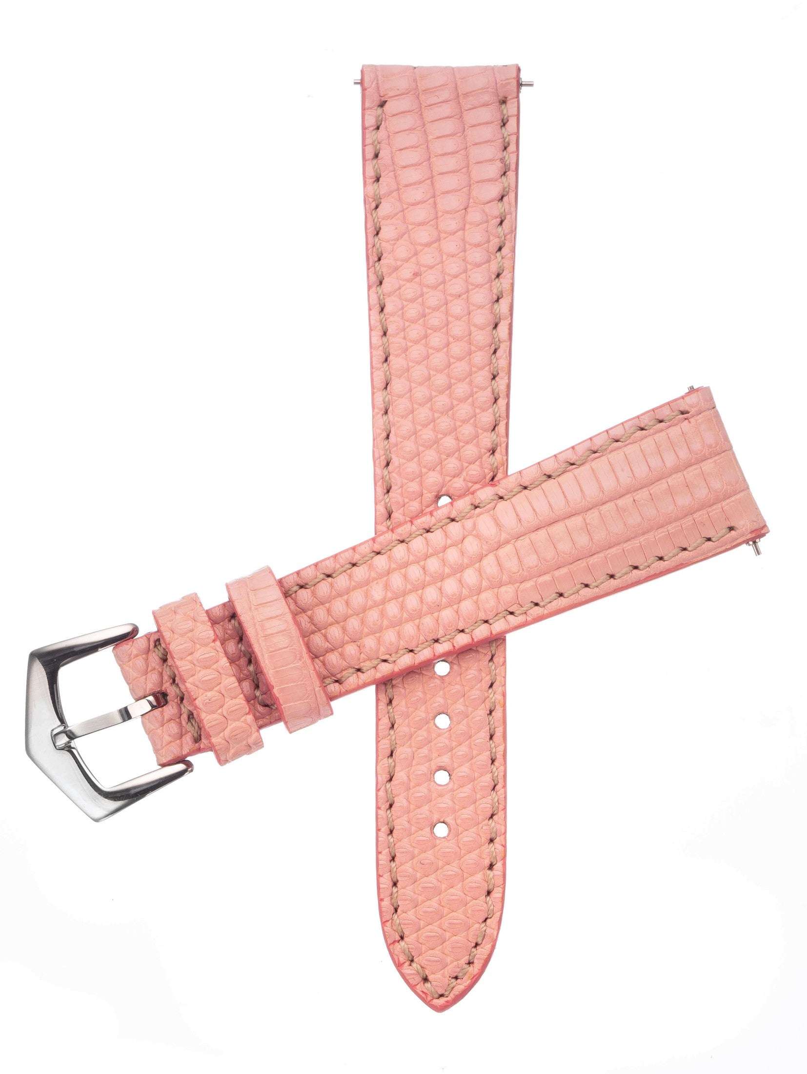 Pink Lizard Watch Strap - Leather strap- Milano Straps