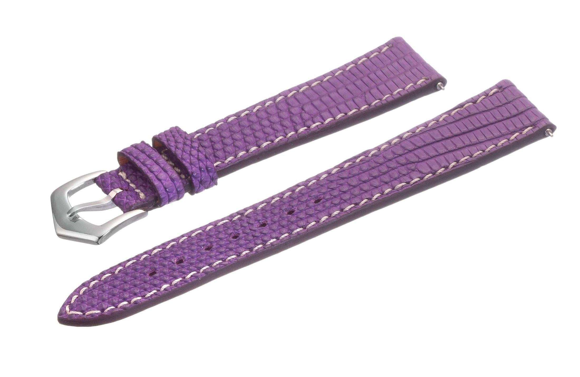 Purple Lizard Watch Strap - Leather strap- Milano Straps