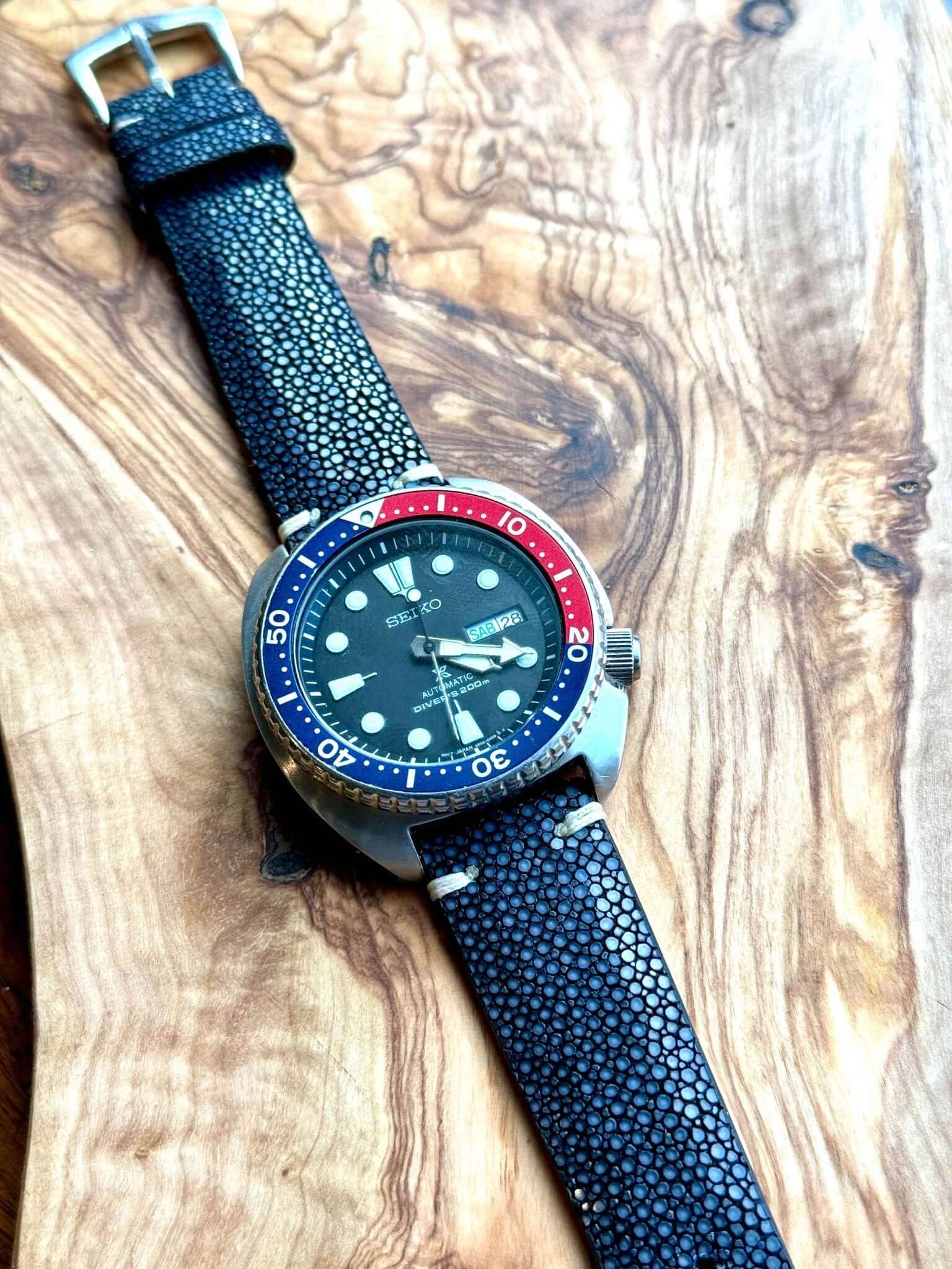 Sting Ray Watch Band Black - - Milano Straps