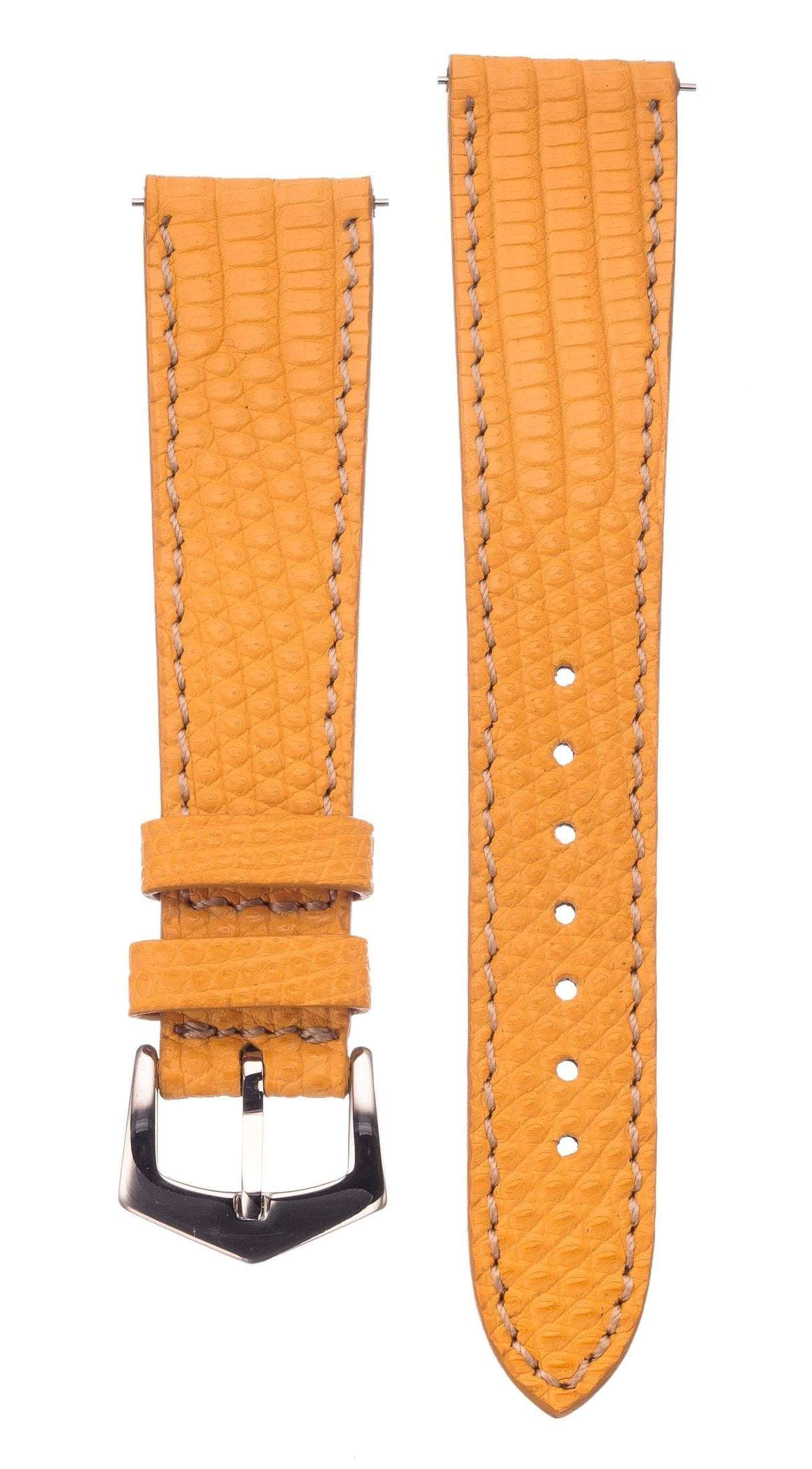 Yellow Lizard Apple Watch™ Leather Band - Apple Watch Lizard Bands- Milano Straps