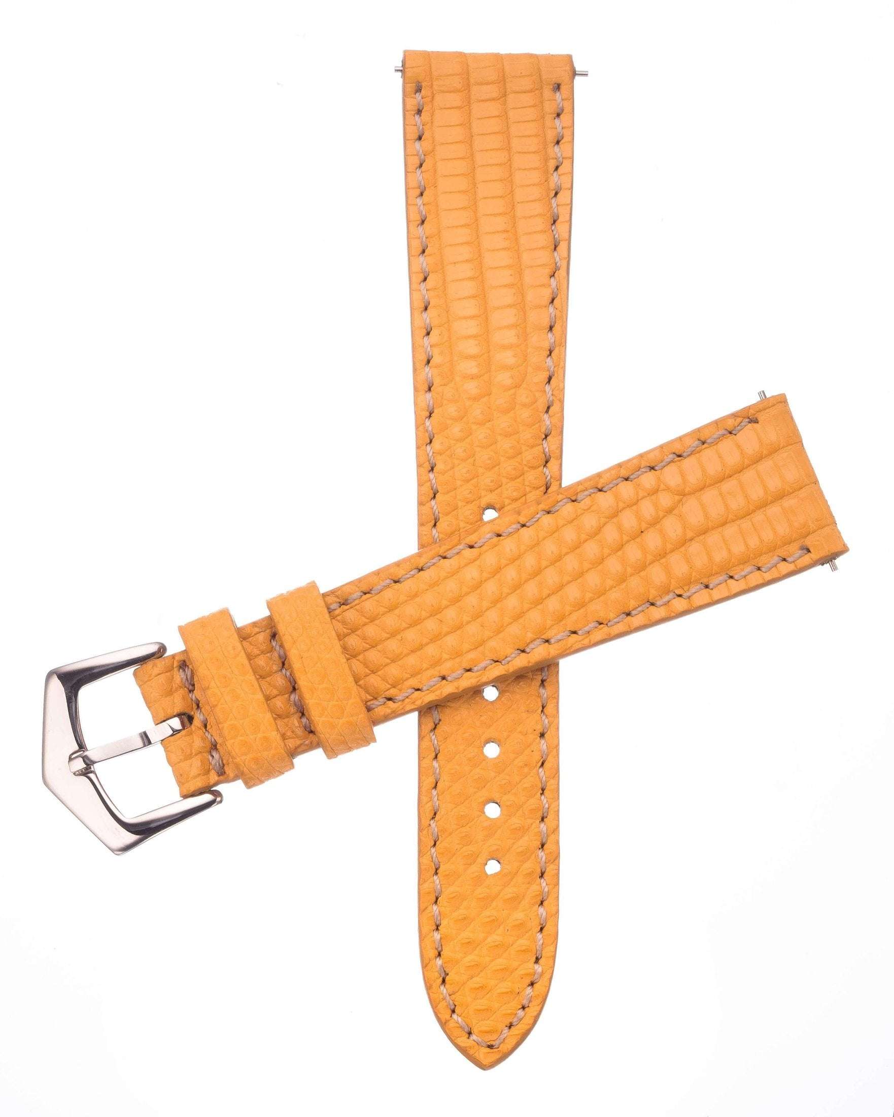 Yellow Lizard Apple Watch™ Leather Band - Apple Watch Lizard Bands- Milano Straps