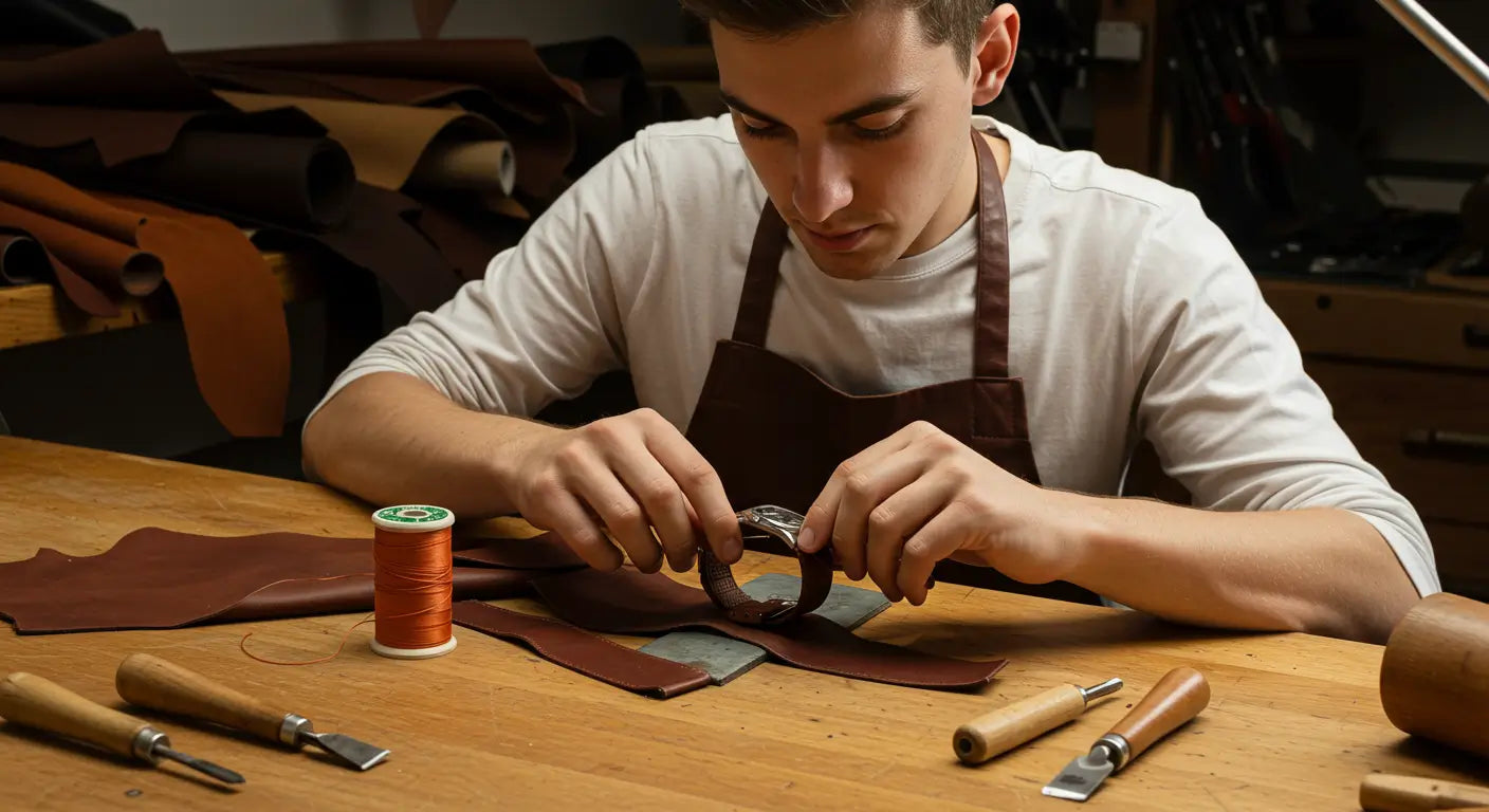 The Art of Crafting Premium Leather Watch Straps