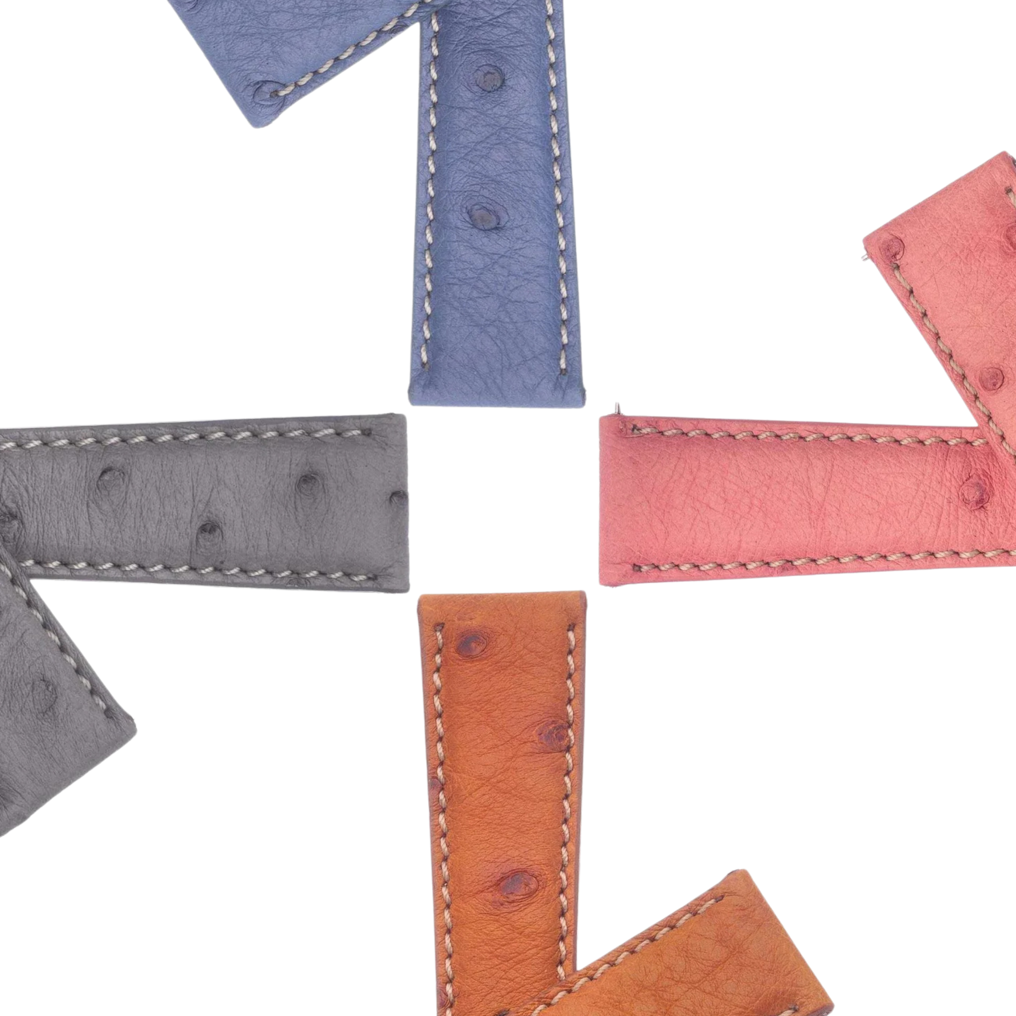 Ostrich Leather Watch Bands
