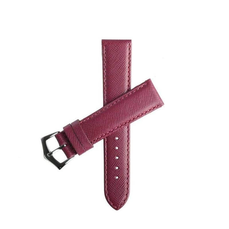 Burgundy Leather Watch Straps