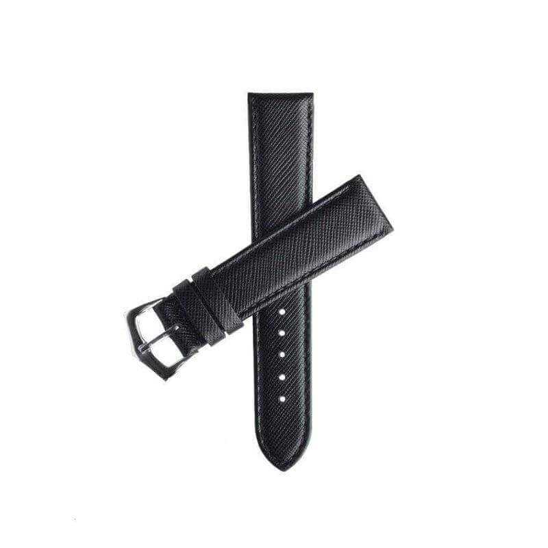 Black Leather Watch Straps