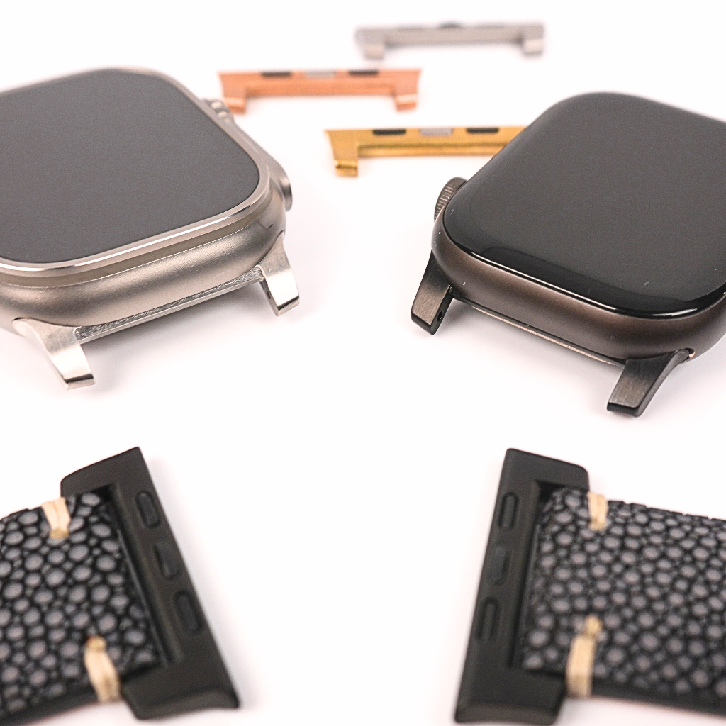 Swiss Style Compatible Apple Watch Strap Connectors Adapter - One Pair