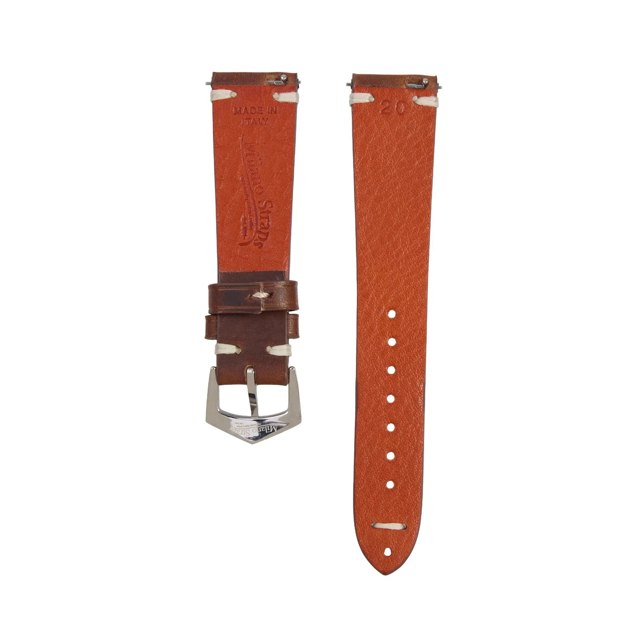 Tuscan Vintage  Brown Premium Leather Watch Strap