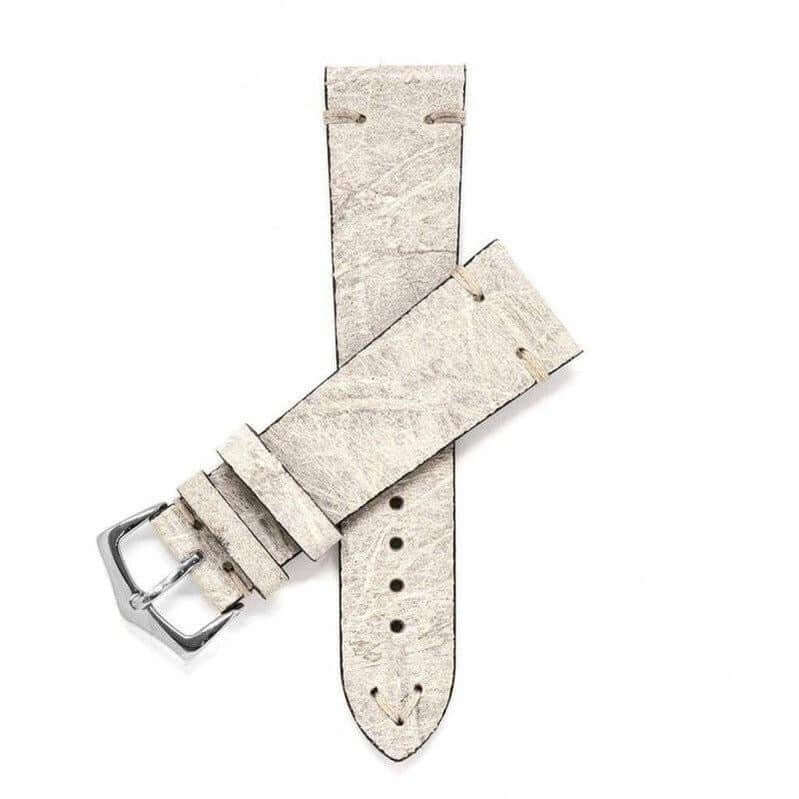 Bone Vintage Leather Watch Strap - Leather strap- Milano Straps