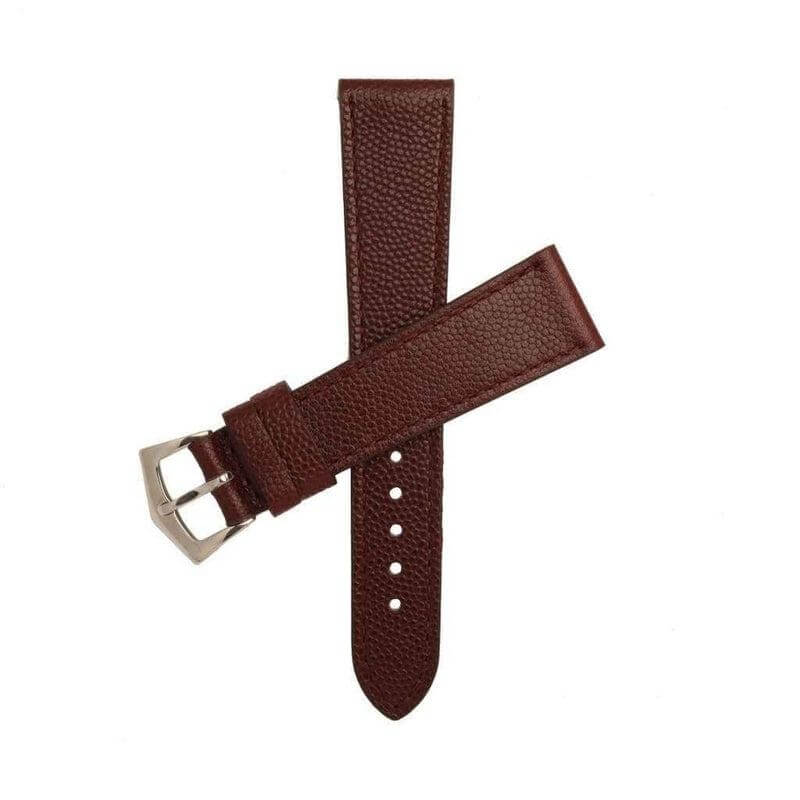 Burgundy Hammered Calfskin Watch strap - Leather strap- Milano Straps