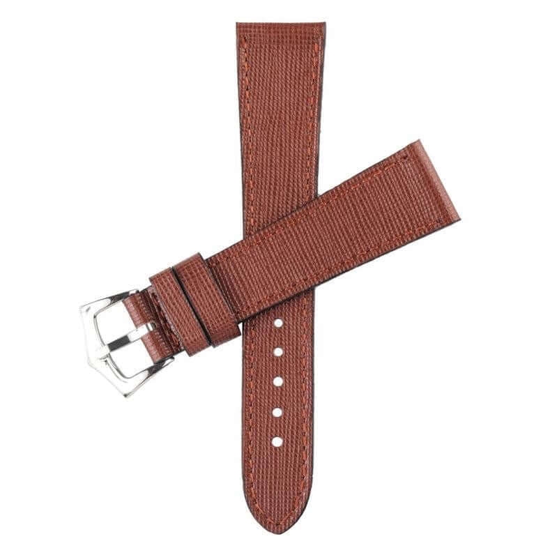 Burgundy Saffiano  Leather Watch Strap - Leather strap- Milano Straps