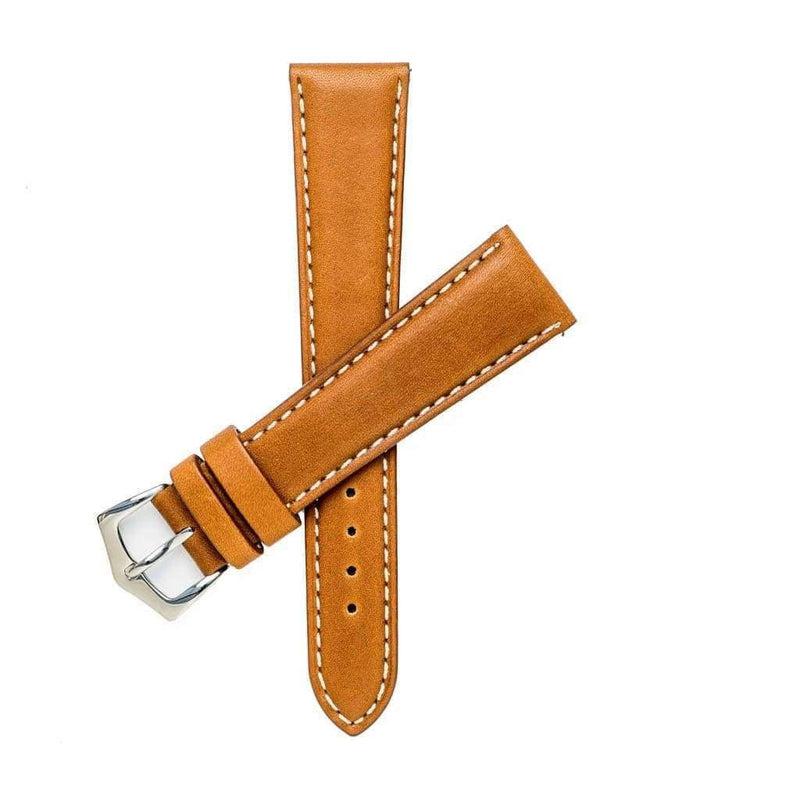 Cognac Barenia Leather Watch Strap - Leather strap- Milano Straps