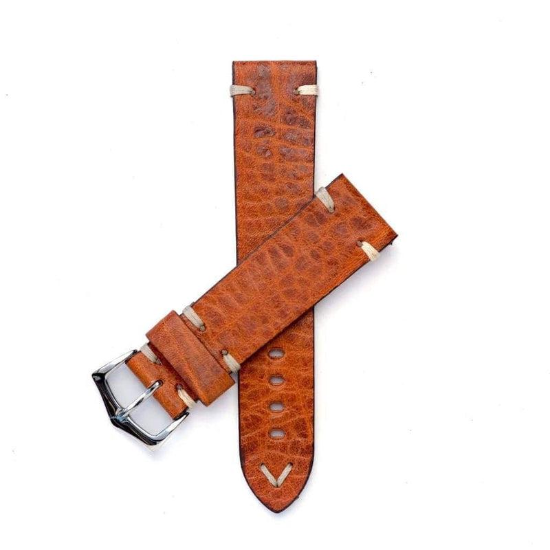 Cognac Leather Watch Strap - Cognac - Leather strap- Milano Straps