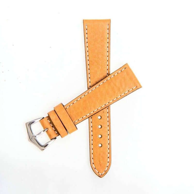 Cognac Leather Watch Strap - Leather strap- Milano Straps