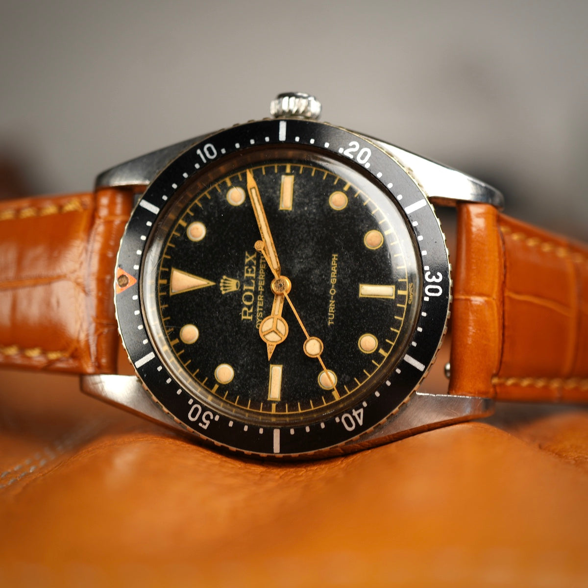 vintage rolex with best strap to match the dial patina