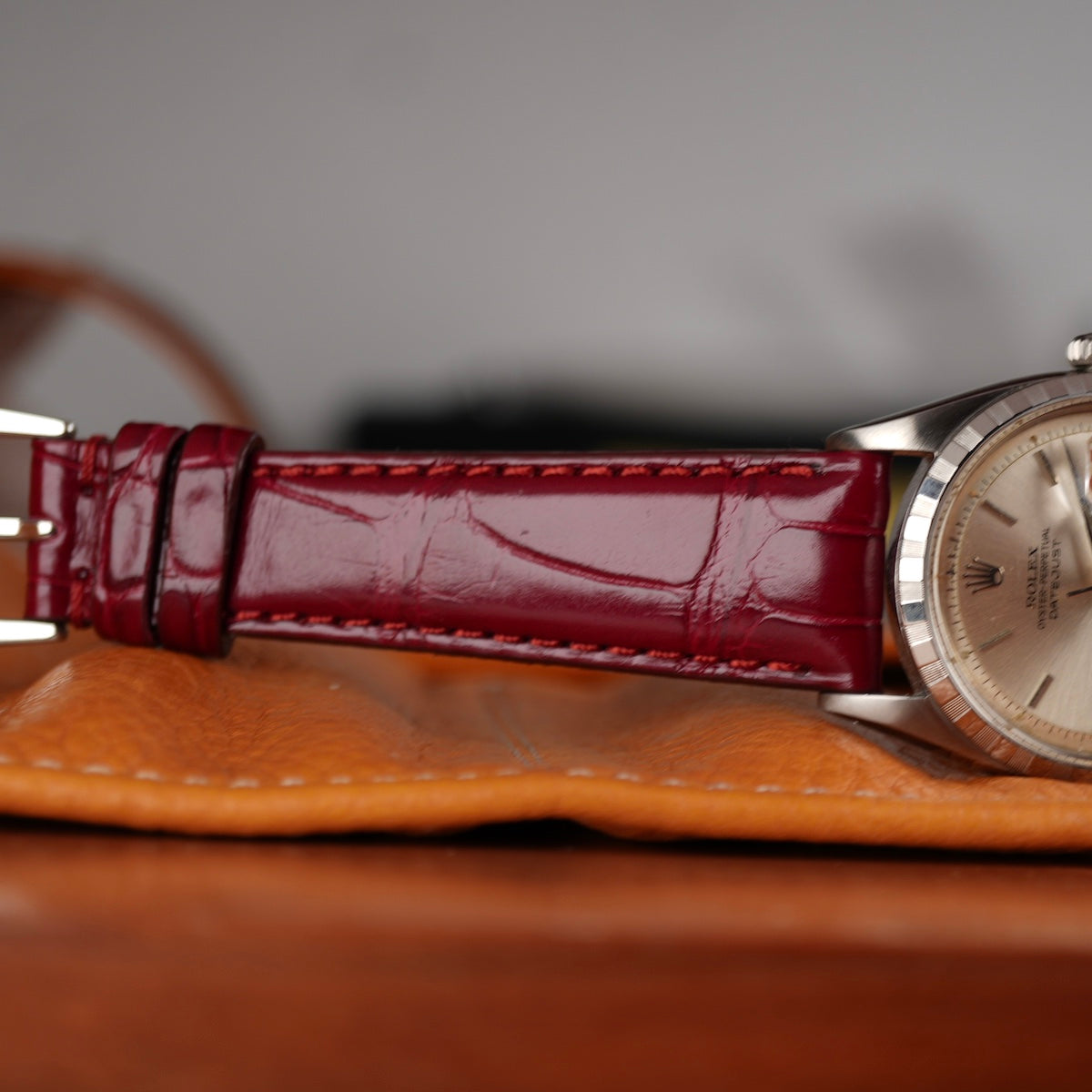 Millenium Burgundy Alligator Watch Strap