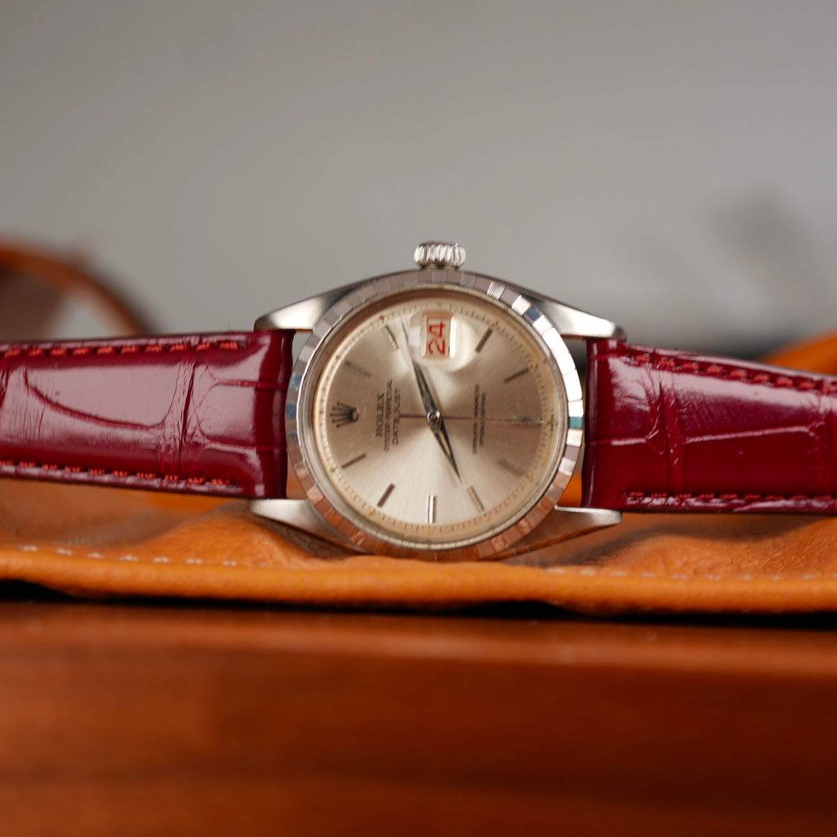 Millenium Burgundy Alligator Watch Strap