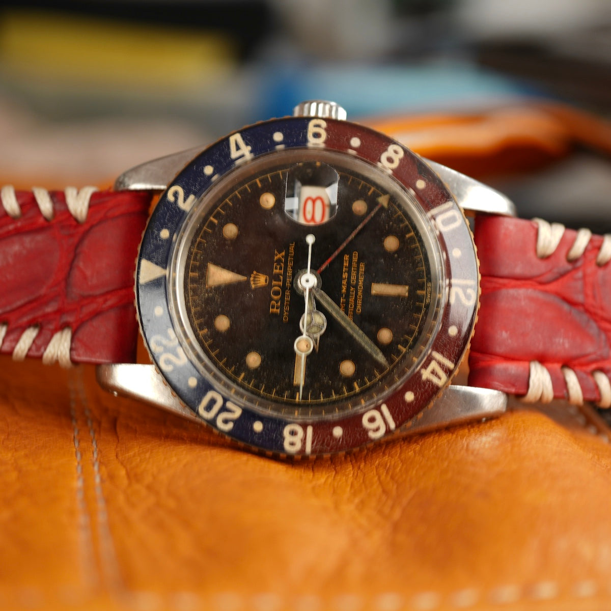 vintage rolex on best leather strap