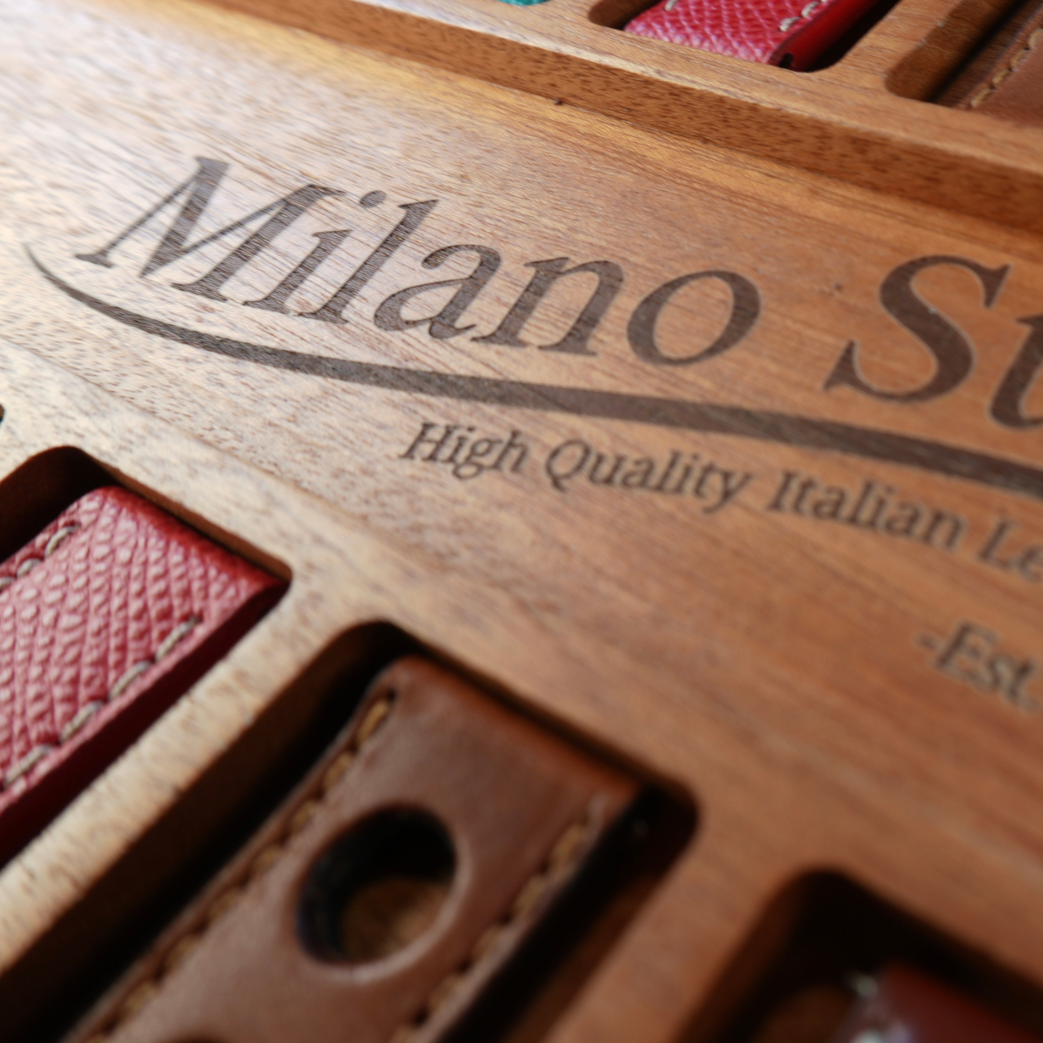 Handmade Solid Hardwood Watch Strap Display & Organizer | My Strap Closet