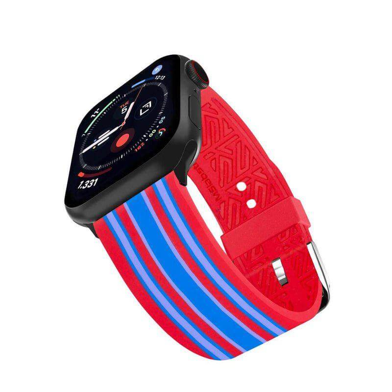 Eco-Flex Watch Band for Any Smartwatch - Red - Bio Rubber Strap- Milano Straps