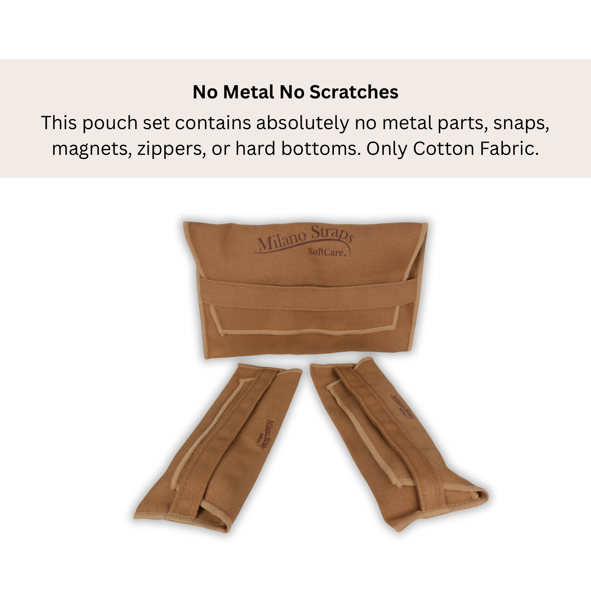 Watch Travel Pouch Ultra Slim Soft Cotton Watch Storage Case for 2 Watches